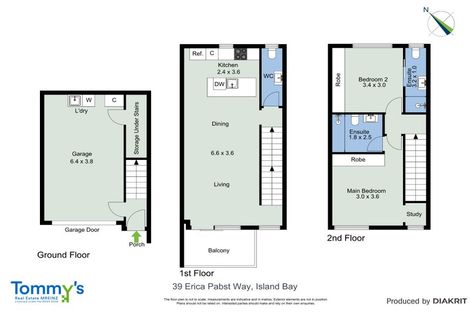 Photo of property in 39 Erica Pabst Way, Island Bay, Wellington, 6023