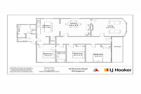 Photo of property in 24 Brassey Road, Saint Johns Hill, Whanganui, 4500