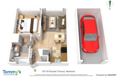 Photo of property in Beresford Apartments, 19/118 Russell Terrace, Berhampore, Wellington, 6023