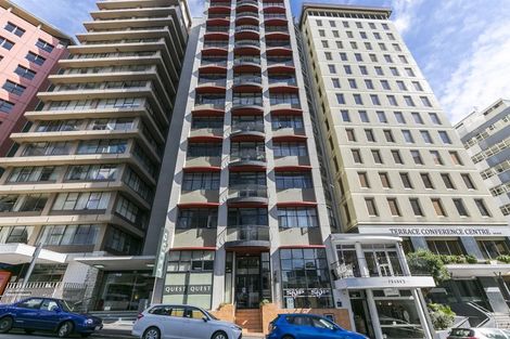 Photo of property in Terrace Garden Apartments, 1a/120 The Terrace, Wellington Central, Wellington, 6011