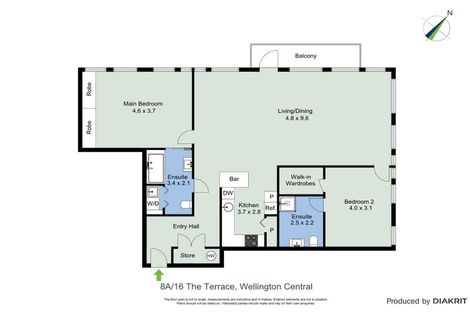 Photo of property in Kelvin House, 8a/16 The Terrace, Wellington Central, Wellington, 6011