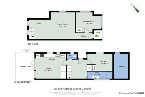 Photo of property in 23 Moir Street, Mount Victoria, Wellington, 6011