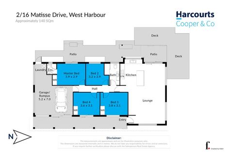 Photo of property in 2/16 Matisse Drive, West Harbour, Auckland, 0618