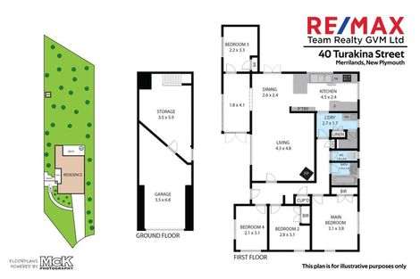 Photo of property in 40 Turakina Street, Merrilands, New Plymouth, 4312