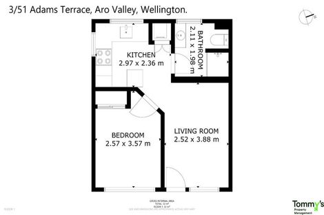 Photo of property in Parkland Flats, 3/51 Adams Terrace, Kelburn, Wellington, 6021