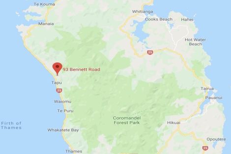 Photo of property in 93 Bennett Road, Te Mata, Thames, 3575