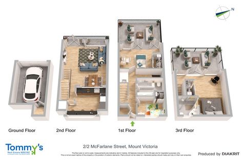 Photo of property in Mcfarlane Mews, 2/2 Mcfarlane Street, Mount Victoria, Wellington, 6011