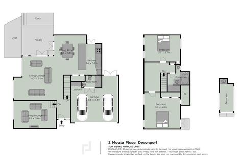 Photo of property in 2 Moata Place, Devonport, Auckland, 0624