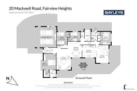 Photo of property in 20 Mackwell Road, Fairview Heights, Auckland, 0632