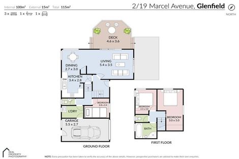 Photo of property in 2/19 Marcel Place, Glenfield, Auckland, 0629