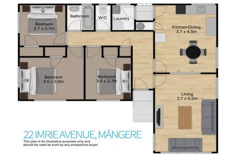 Photo of property in 22 Imrie Avenue, Mangere, Auckland, 2022