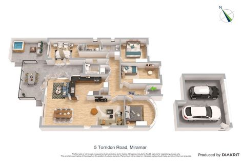 Photo of property in 5 Torridon Road, Miramar, Wellington, 6022