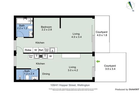 Photo of property in Vedado Apartments, 109/41 Hopper Street, Mount Cook, Wellington, 6011