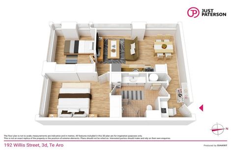 Photo of property in St Peters Apartments, 3d/192 Willis Street, Te Aro, Wellington, 6011