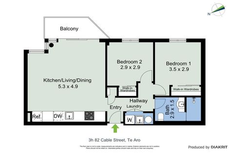 Photo of property in Piermont Apartments, 3h/82 Cable Street, Te Aro, Wellington, 6011