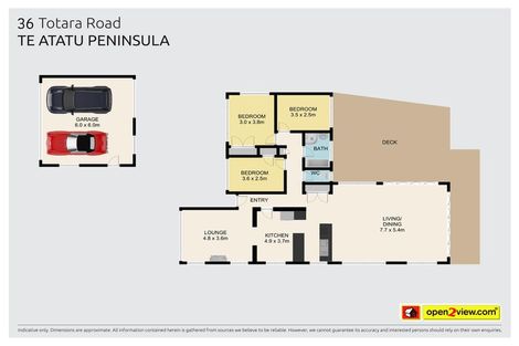 Photo of property in 36 Totara Road, Te Atatu Peninsula, Auckland, 0610