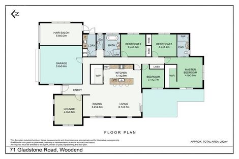 Photo of property in 71 Gladstone Road, Woodend, 7610