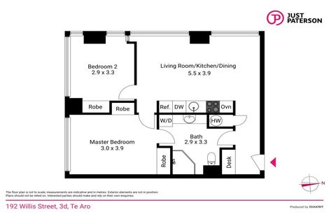 Photo of property in St Peters Apartments, 3d/192 Willis Street, Te Aro, Wellington, 6011