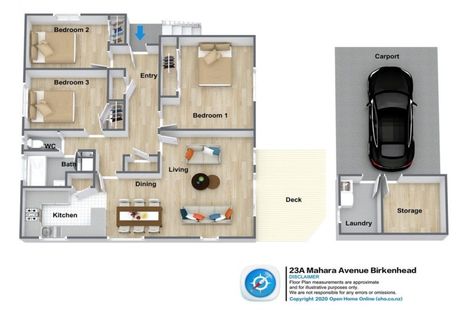 Photo of property in 1/23 Mahara Avenue, Birkenhead, Auckland, 0626