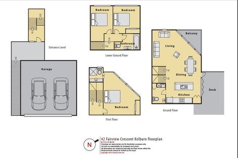 Photo of property in 42 Fairview Crescent, Kelburn, Wellington, 6012