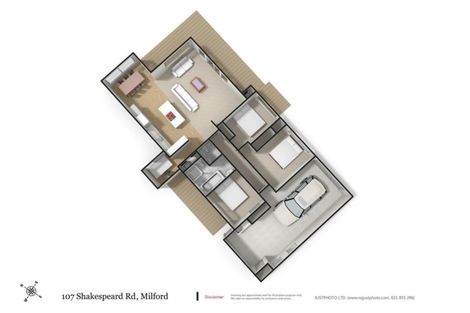 Photo of property in 107 Shakespeare Road, Milford, Auckland, 0620