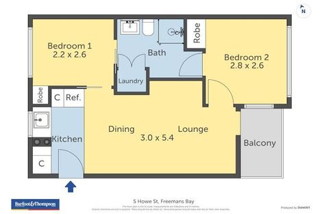Photo of property in 605/5 Howe Street, Freemans Bay, Auckland, 1011