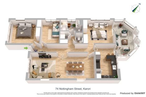 Photo of property in 74 Nottingham Street, Karori, Wellington, 6012