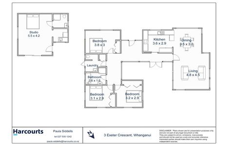 Photo of property in 3 Exeter Crescent, Springvale, Whanganui, 4501