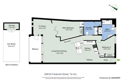 Photo of property in Croxley Mill Apartments, 206/33 Frederick Street, Te Aro, Wellington, 6011