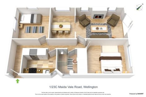 Photo of property in 23a Maida Vale Road, Roseneath, Wellington, 6011