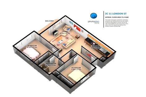 Photo of property in 2c/11 London Street, Hamilton Central, Hamilton, 3204