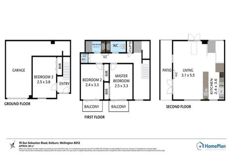 Photo of property in 15 San Sebastian Road, Kelburn, Wellington, 6012