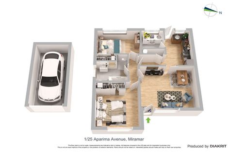 Photo of property in 1/25 Aparima Avenue, Miramar, Wellington, 6022