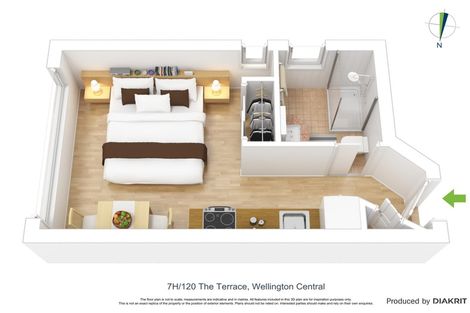 Photo of property in Terrace Garden Apartments, 7h/120 The Terrace, Wellington Central, Wellington, 6011