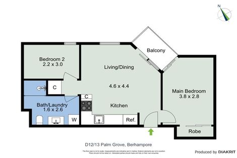 Photo of property in Palm Grove Apartments, 12/13d Palm Grove, Berhampore, Wellington, 6023