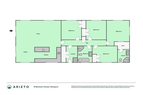 Photo of property in 14 Bentham Street, Westport, 7825