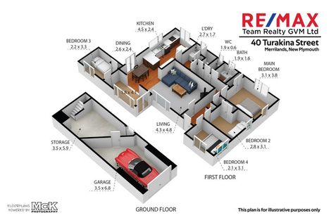 Photo of property in 40 Turakina Street, Merrilands, New Plymouth, 4312