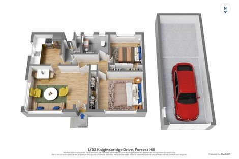 Photo of property in 1/33 Knightsbridge Drive, Forrest Hill, Auckland, 0620