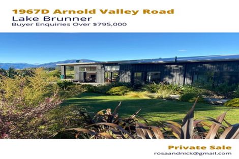 Photo of property in 1967d Arnold Valley Road, Moana, Dobson, 7872