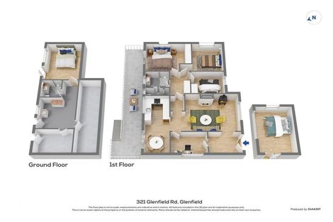 Photo of property in 321 Glenfield Road, Glenfield, Auckland, 0629