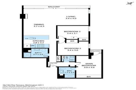 Photo of property in Montreaux Apartments, 1b/164 The Terrace, Wellington Central, Wellington, 6011
