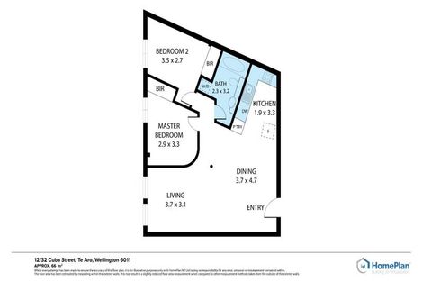 Photo of property in Columbia Apartments, 12/32 Cuba Street, Te Aro, Wellington, 6011