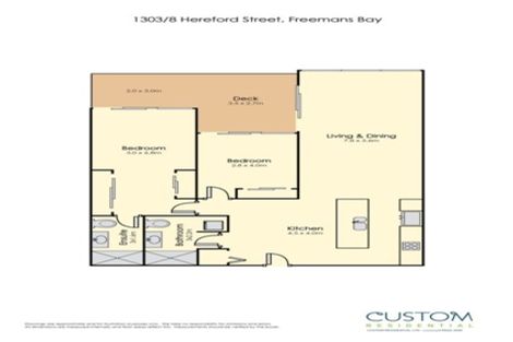 Photo of property in 1303/8 Hereford Street, Freemans Bay, Auckland, 1011