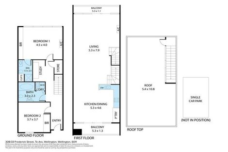 Photo of property in Croxley Mill Apartments, 308/33 Frederick Street, Te Aro, Wellington, 6011