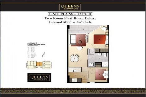 Photo of property in Queen's Residences, 2207/8 Airedale Street, Auckland Central, Auckland, 1010