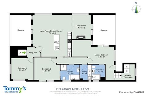 Photo of property in Edward Street Apartments, 61/3 Edward Street, Te Aro, Wellington, 6011