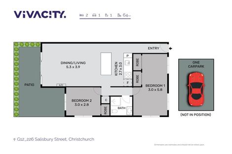 Photo of property in Salisbury Park, 12/226g Salisbury Street, Christchurch Central, Christchurch, 8013