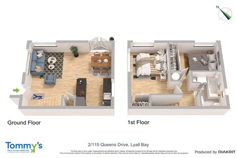 Photo of property in 2/115 Queens Drive, Lyall Bay, Wellington, 6022