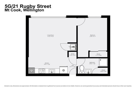 Photo of property in Nouvo Apartments, 5g/21 Rugby Street, Mount Cook, Wellington, 6021