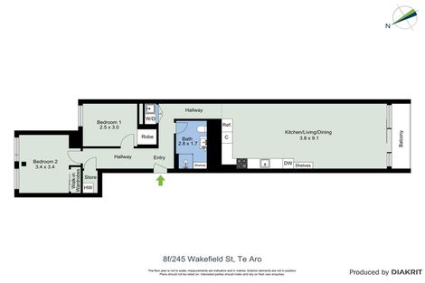 Photo of property in Monument Apartments, 8f/245 Wakefield Street, Te Aro, Wellington, 6011